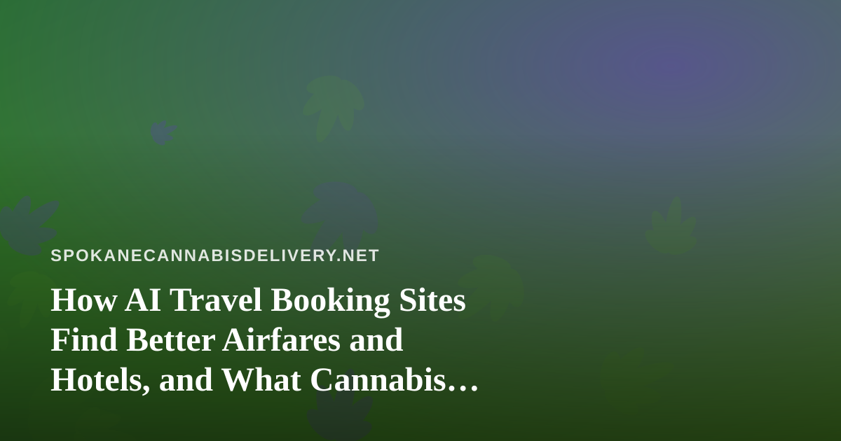 How AI Travel Booking Sites Find Better Airfares and Hotels, and What Cannabis Consumers Should Check Before They Fly